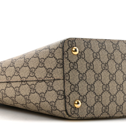 Gucci GG Supreme Monogram Medium Zippered Bucket Tote Beige Tuscany 9 of 10
