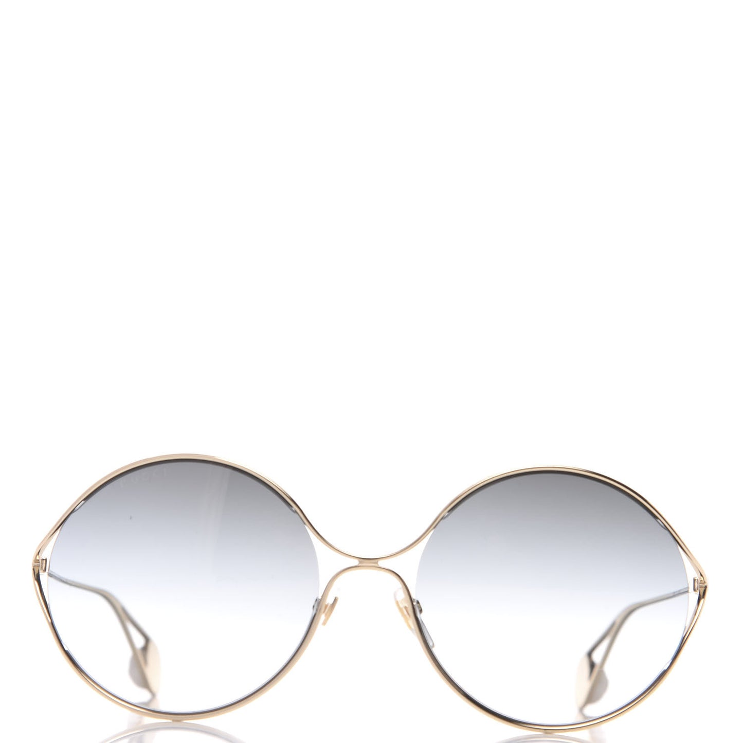 Round Pearl Tip Sunglasses GG0253S Gold