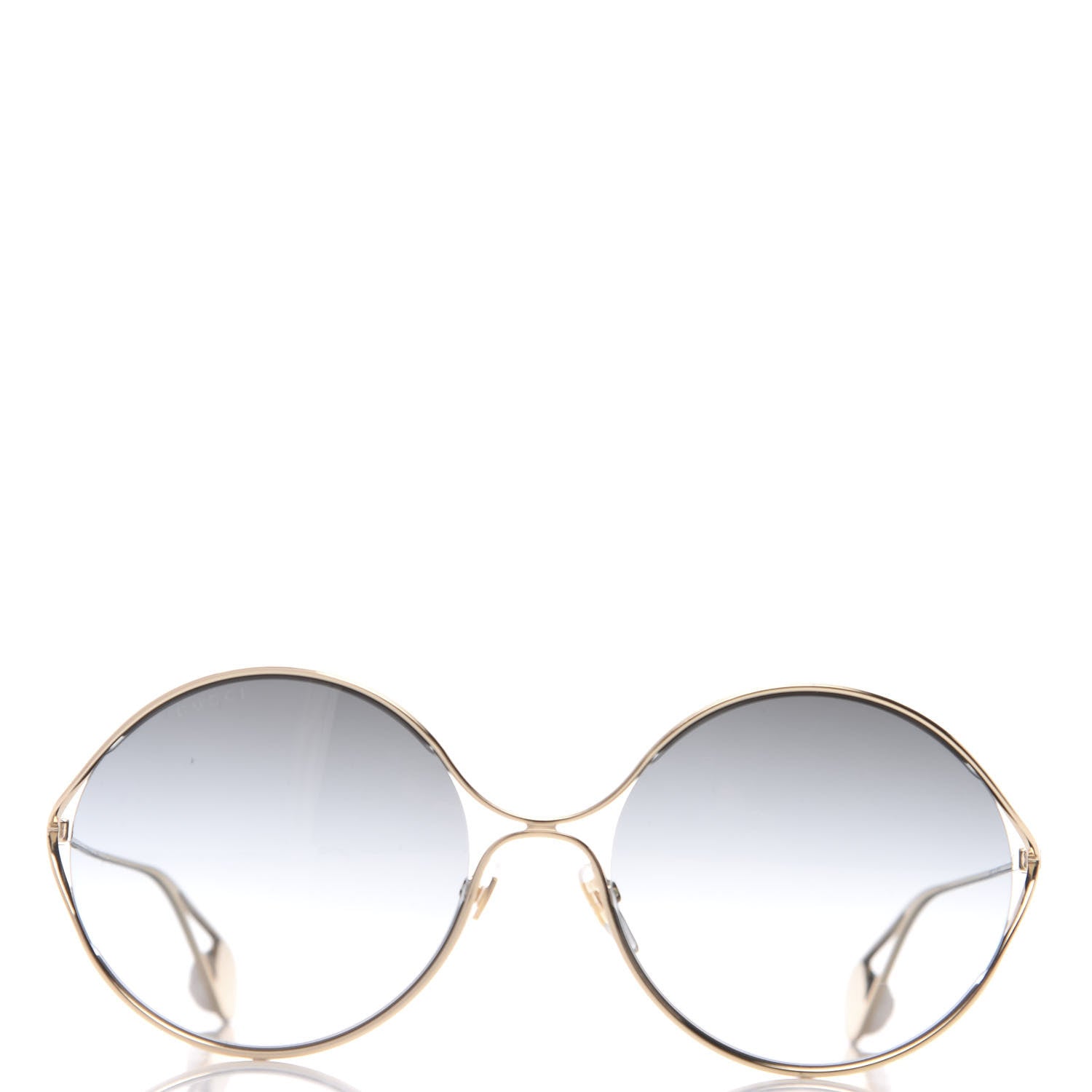 Gucci Round Pearl Tip Sunglasses GG0253S Gold 3 of 7