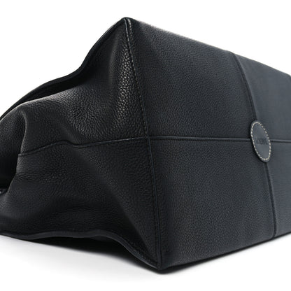 Loewe Grained Calfskin Small Cushion Tote Black 8 of 10