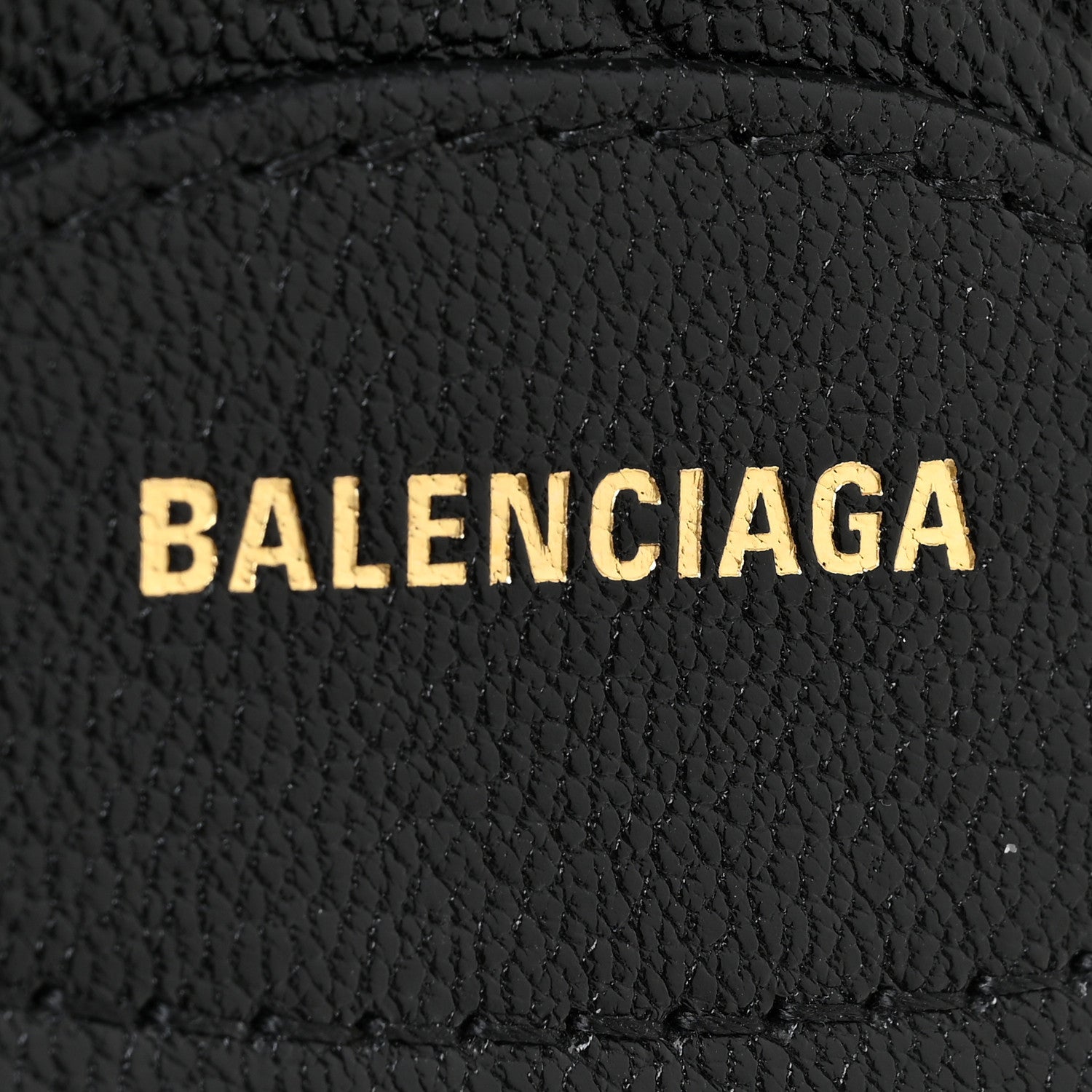 Balenciaga Shiny Goatskin Allover Logo Embossed XXS Souvenir Belt Bag Black 10 of 11