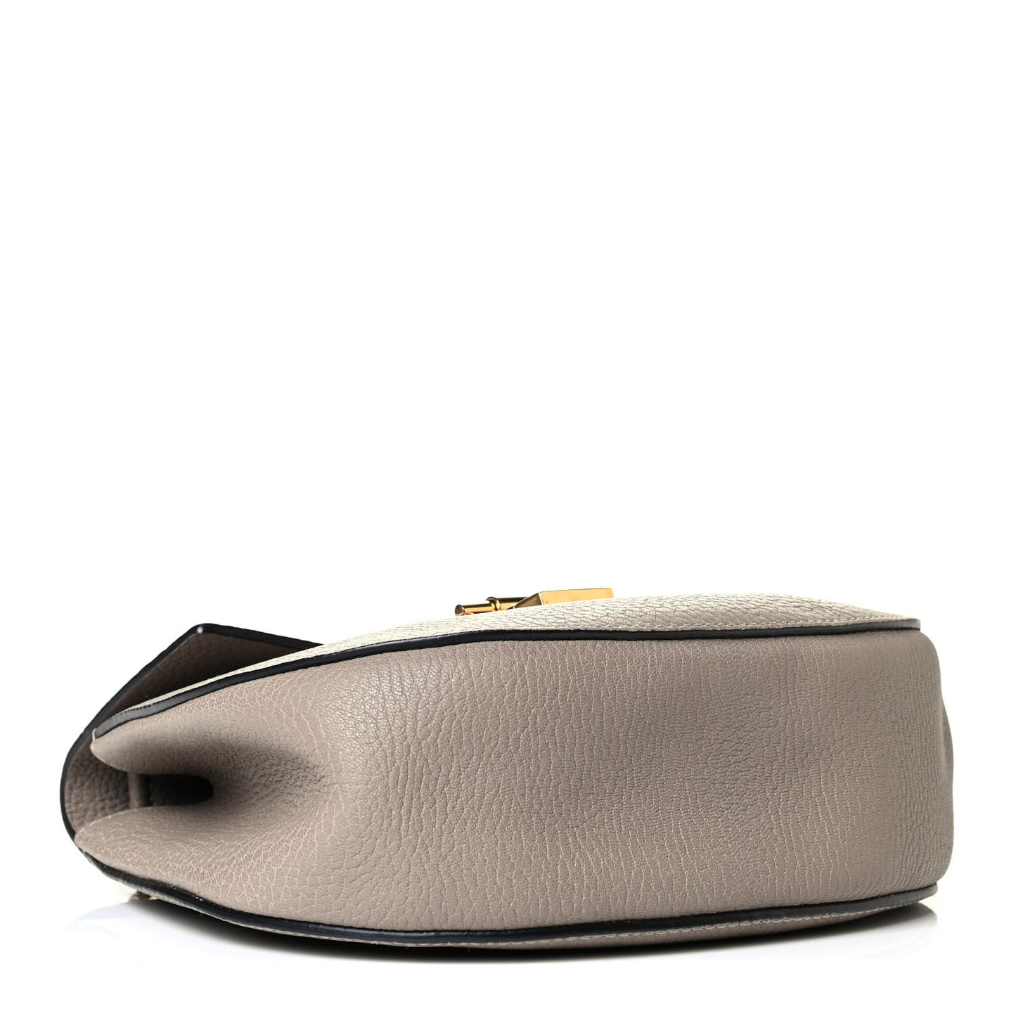 Grained Lambskin Drew Shoulder Bag Motty Grey