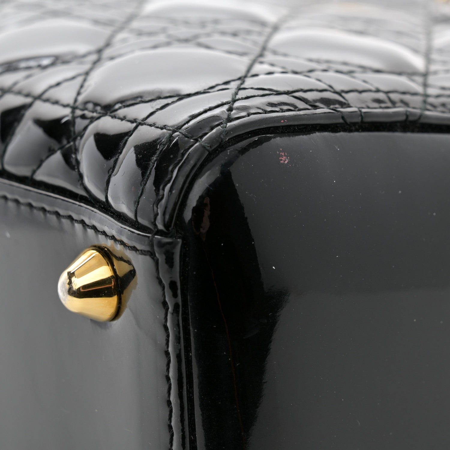 Christian Dior Patent Cannage Large Lady Dior Black 11 of 13