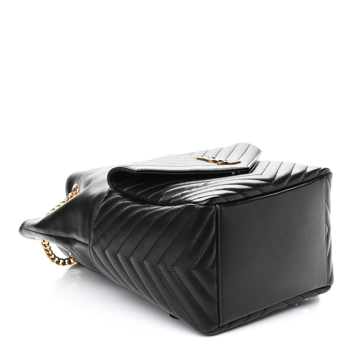 Saint Laurent Lambskin Matelasse Monogram Joe Backpack Black 3 of 7