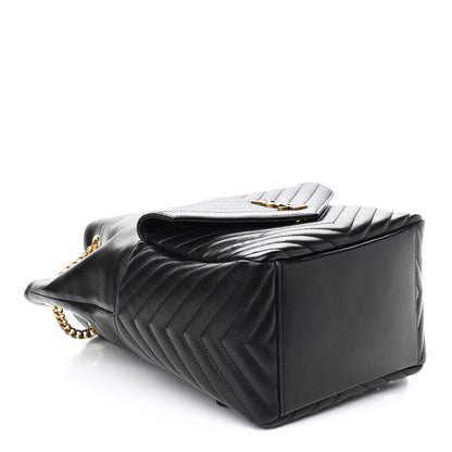 Saint Laurent Lambskin Matelasse Monogram Joe Backpack Black 3 of 7