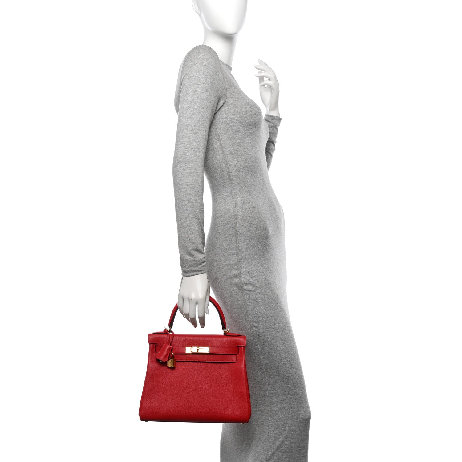 Hermes Evercolor Kelly Retourne 28 Rouge Casaque 4 of 15