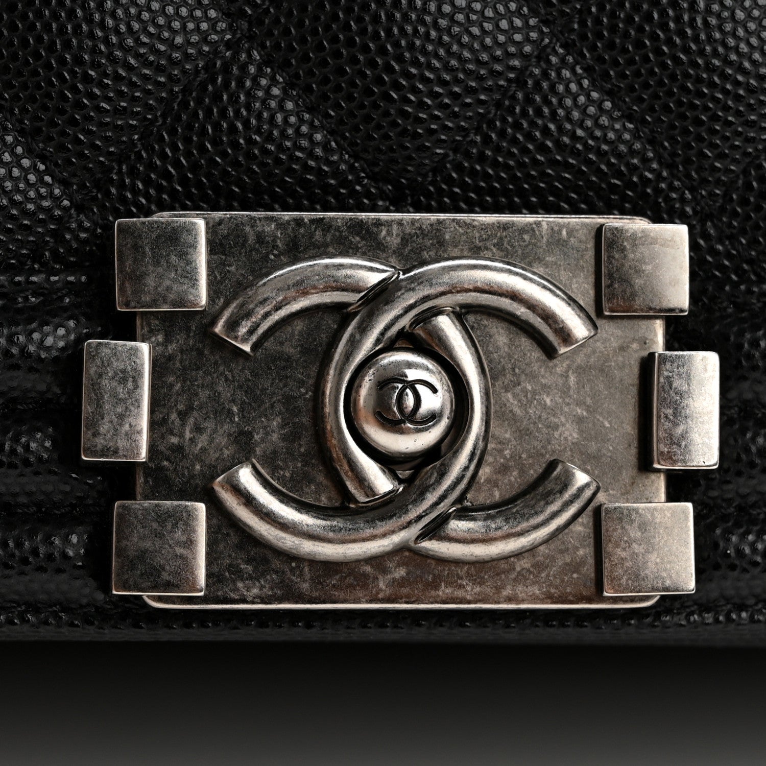Chanel Caviar Quilted Medium Boy Flap Black 11 of 12