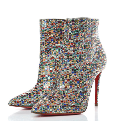 Christian Louboutin Tressage Vitraux So Kate Booty 100 Ankle Boots 37 Multi 3 of 7
