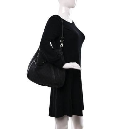 Gucci Monogram Medium Abbey Convertible Tote Black 2 of 11