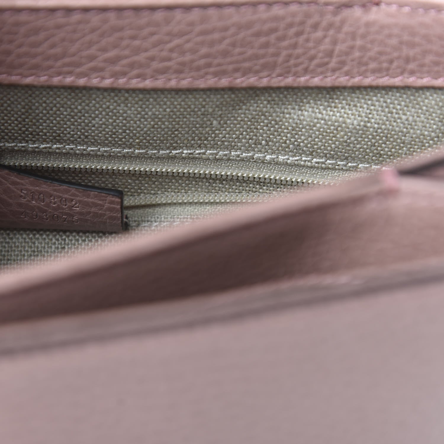 Gucci Dollar Calfskin Interlocking G Top Handle Shoulder Bag Soft Pink 9 of 10
