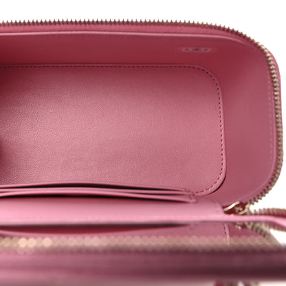 Chanel Lambskin Quilted Small Top Handle Vanity Case With Chain Pink 5 of 10