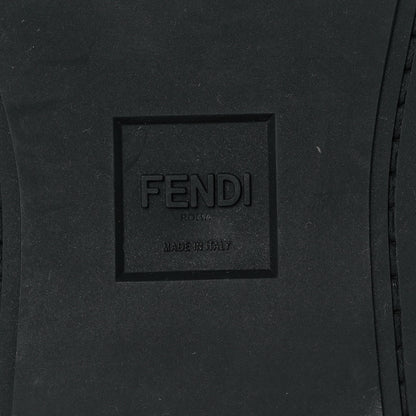 Fendi Jersey Vitello Mens Low Top Sneakers 8 Black Giallo Fluo 6 of 8