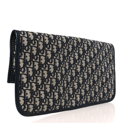 Christian Dior Oblique Fold Over Clutch Blue 4 of 8