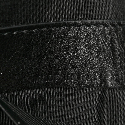 Christian Dior Calfskin Perforated Oblique Galaxy Pouch Black 7 of 10