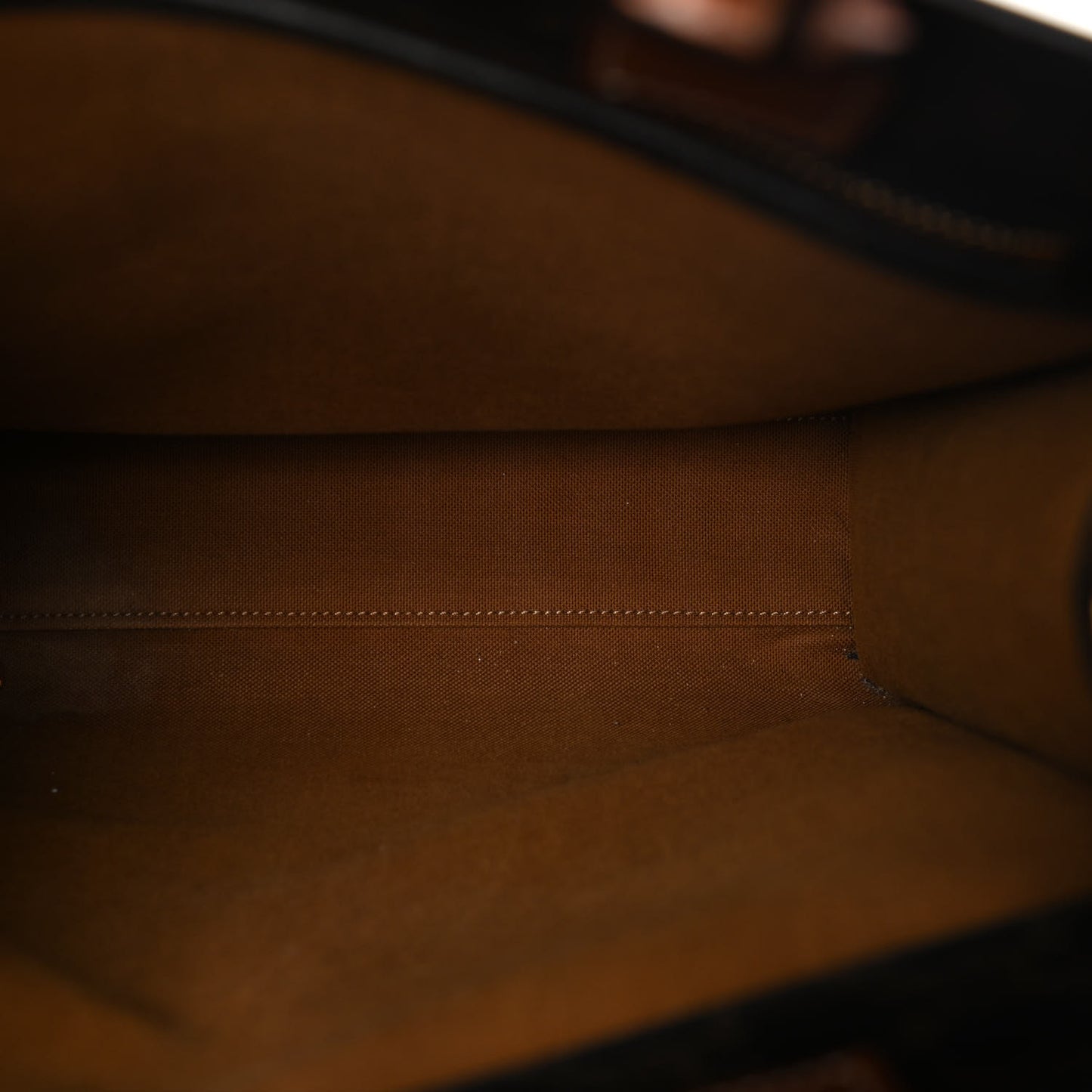 Triomphe Canvas Calfskin Small Vertical Cabas Tan