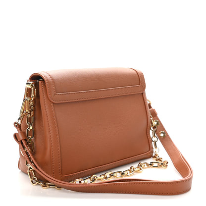 Louis Vuitton Smooth Calfskin Soft Dauphine MM Cognac 3 of 9