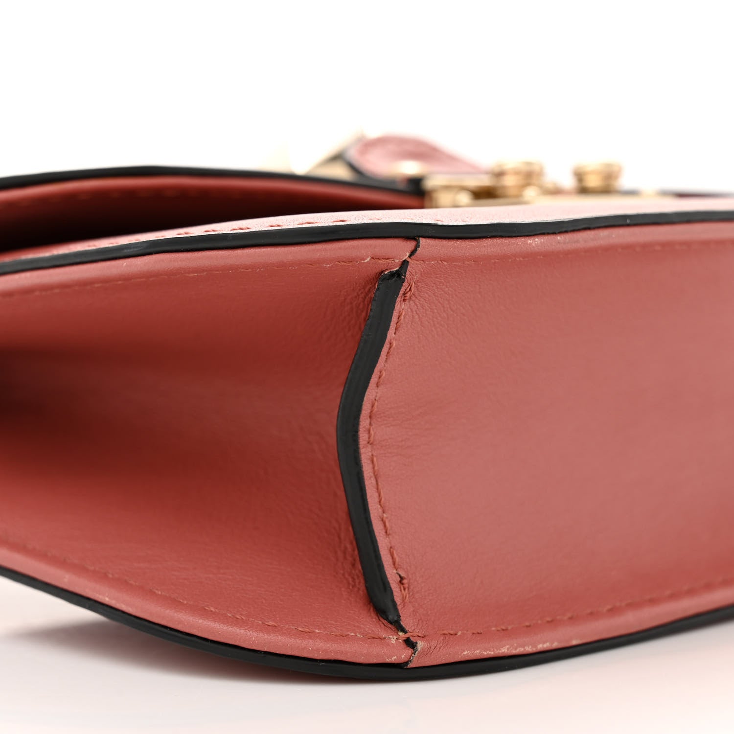 Valentino Garavani Vitello Small Glam Lock Rockstud Flap Antique Rose 8 of 12