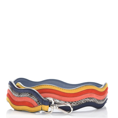 Fendi Suede Calfskin Waves Strap You Multicolor Mirto 1 of 4