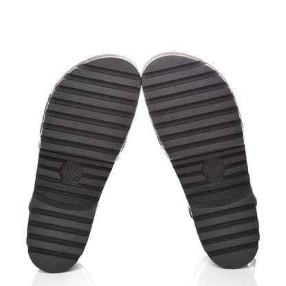 Louis Vuitton Patent Calfskin Laureate Platform Sandals 35 Black 5 of 9