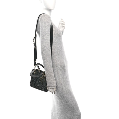 Christian Dior Lambskin Cannage Small My ABCDior Lady Dior Black 2 of 11