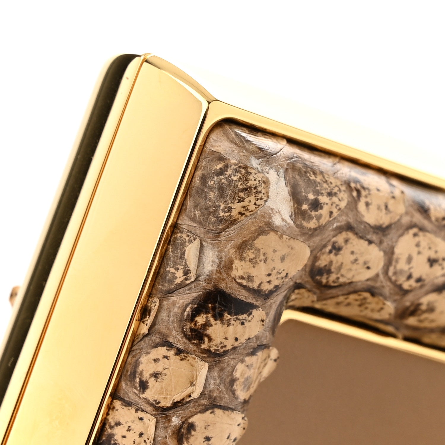 Fendi Shiny Nappa Snakeskin Small Fendi First Sand Make Up 11 of 13