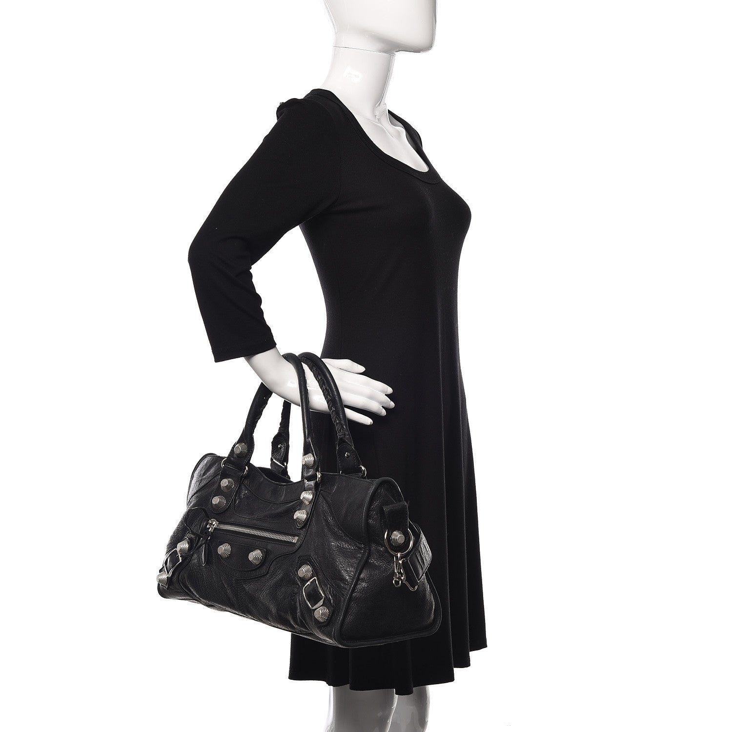 Balenciaga Agneau Giant 21 Silver Hardware Part Time Black 2 of 25