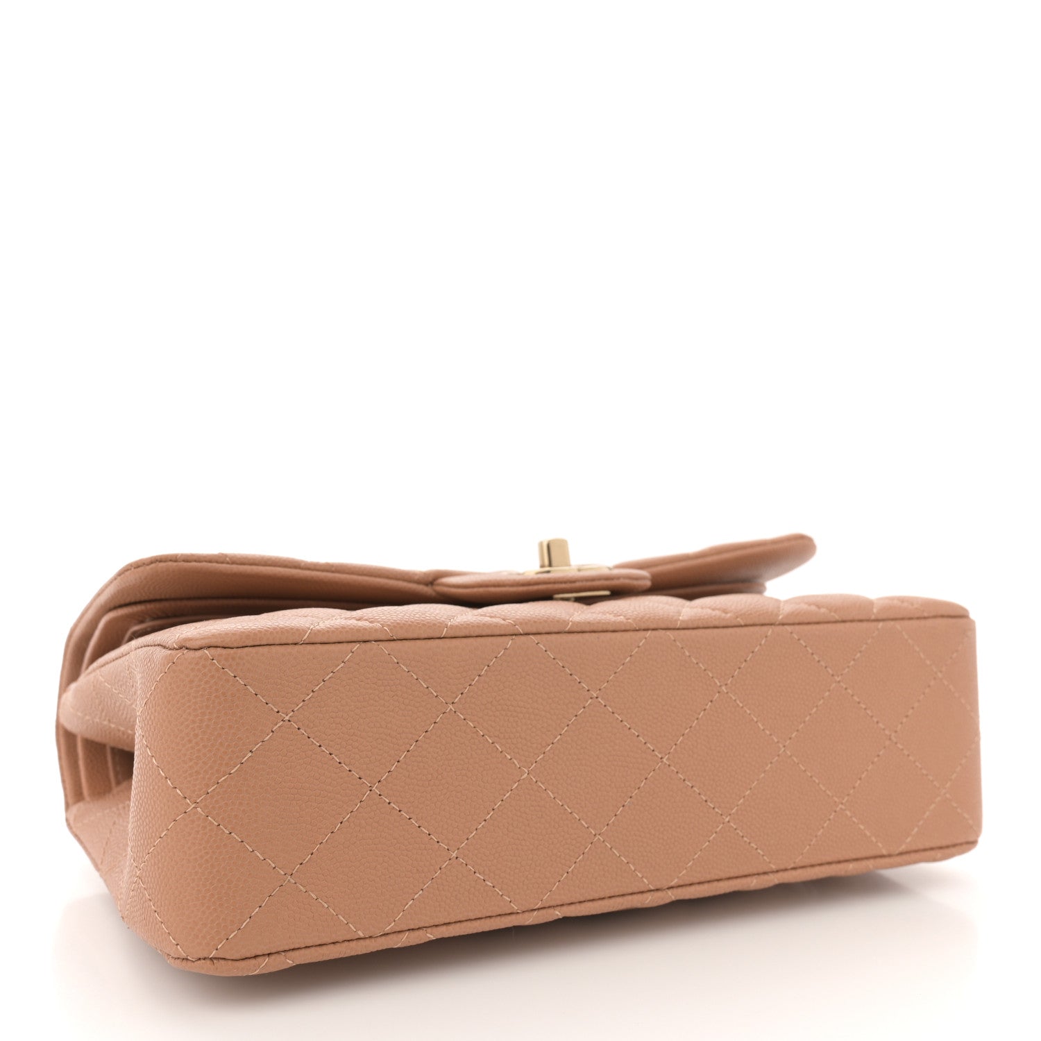 Chanel Caviar Quilted Small Double Flap Light Brown 4 of 12