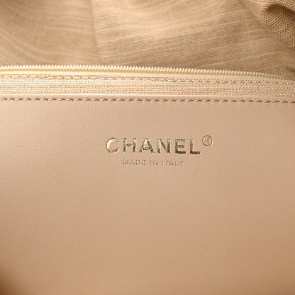 Chanel Calfskin Stitched Maxi Shopping Bag Dark Brown 6 of 11