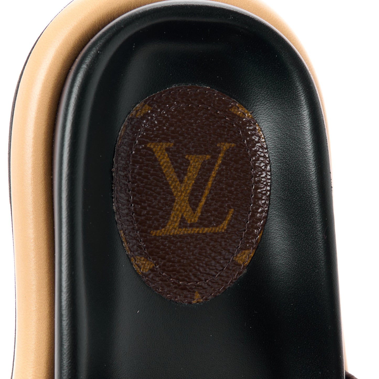 Nylon Monogram Pool Pillow Comfort Mule 36 Cacao Brown