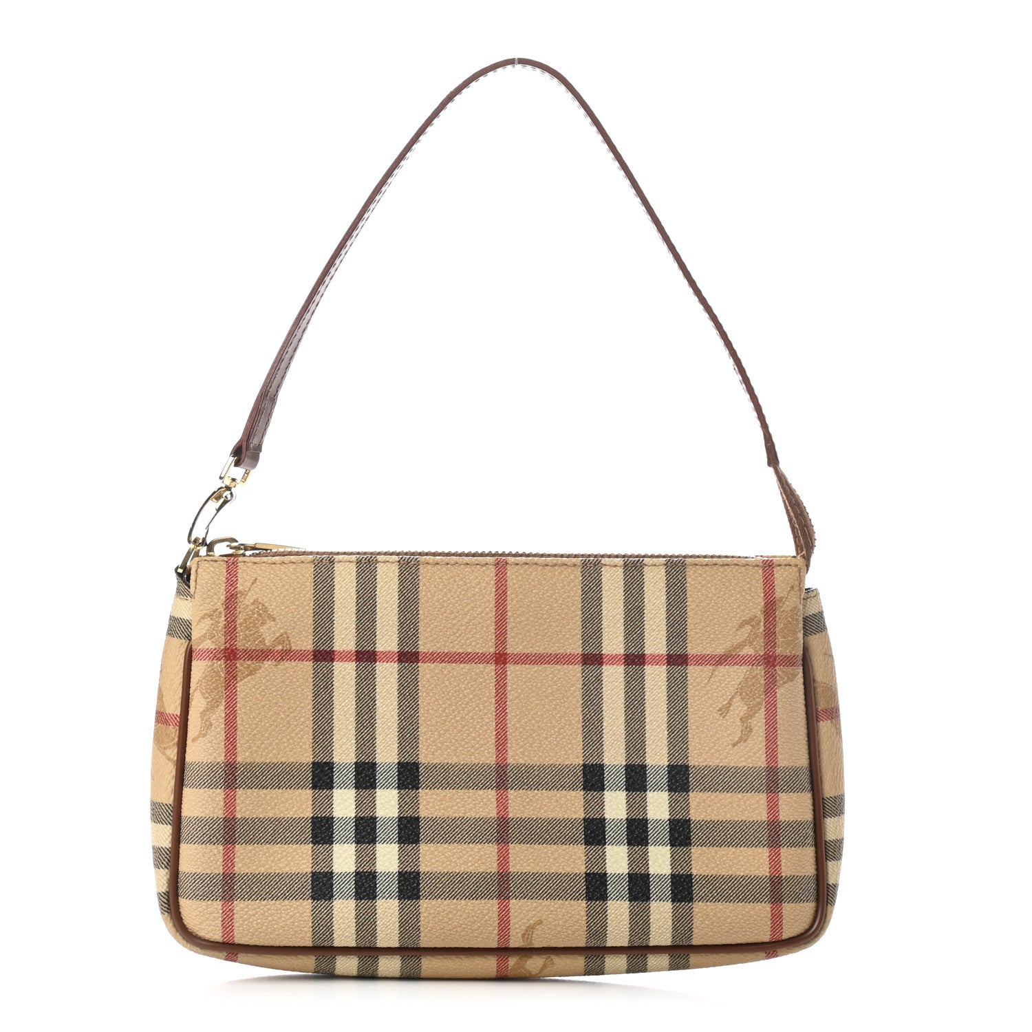 Burberry Haymarket Check Pochette Tan 1 of 10
