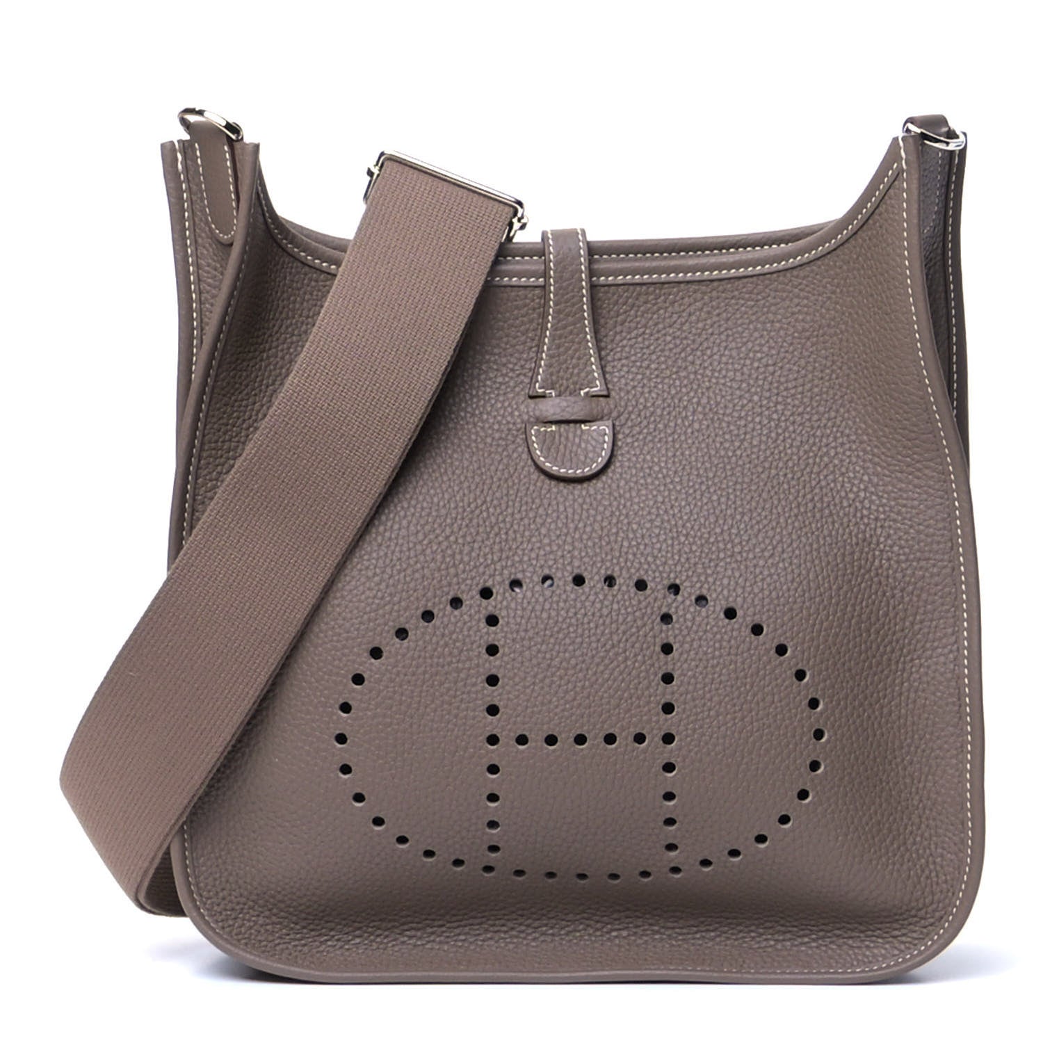 Hermes Taurillon Clemence Evelyne III PM Etoupe 1 of 5