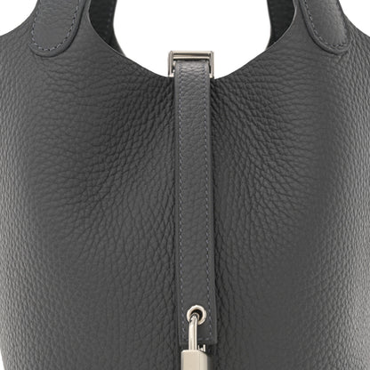 Hermes Taurillon Clemence Picotin Lock 18 PM Ardoise 8 of 11