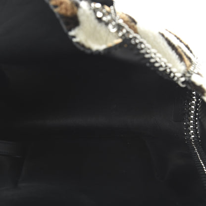 Stella McCartney Eco Alter Nappa Shearling Leopard Print Falabella Reversible Tote Black 5 of 16