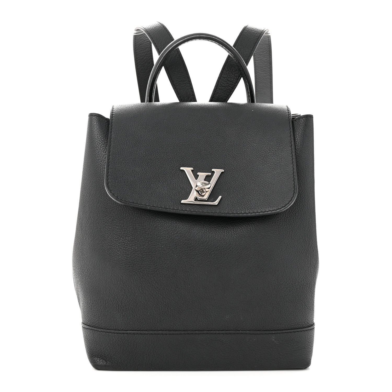Louis Vuitton Calfskin Lockme Backpack Black 1 of 12