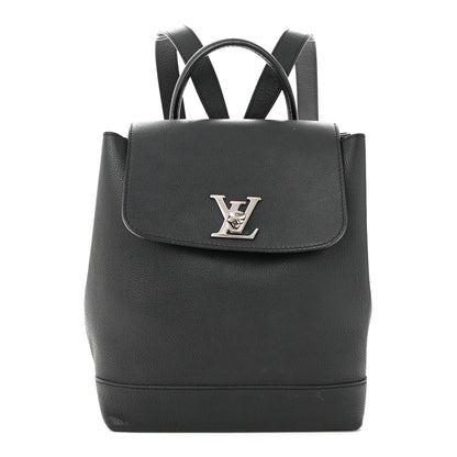 Louis Vuitton Calfskin Lockme Backpack Black 1 of 12