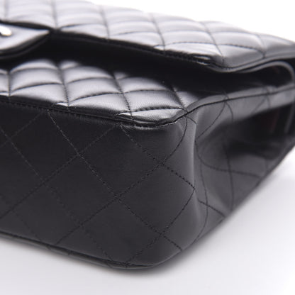 Chanel Lambskin Quilted Medium Double Flap Black 11 of 14