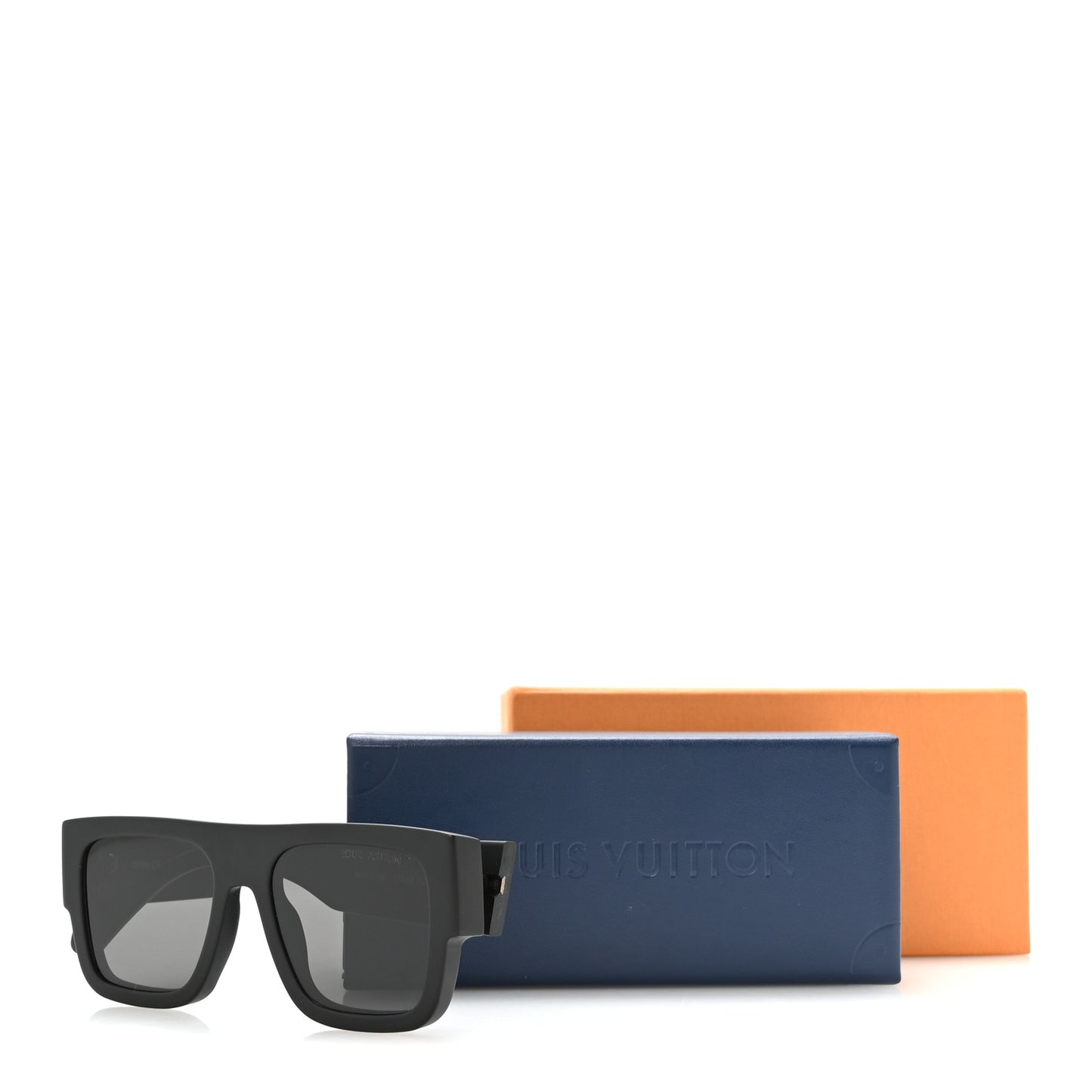 Acetate LV Clash Large Square Sunglasses Z2707W Deep Black