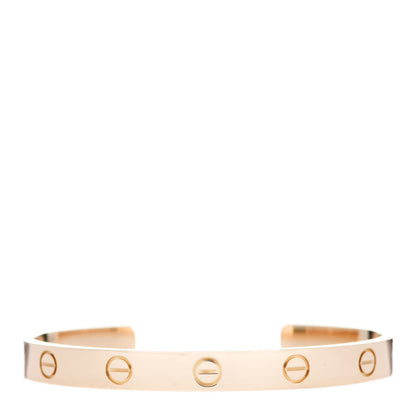 Cartier 18K Yellow Gold LOVE Cuff Bracelet 17 1 of 3