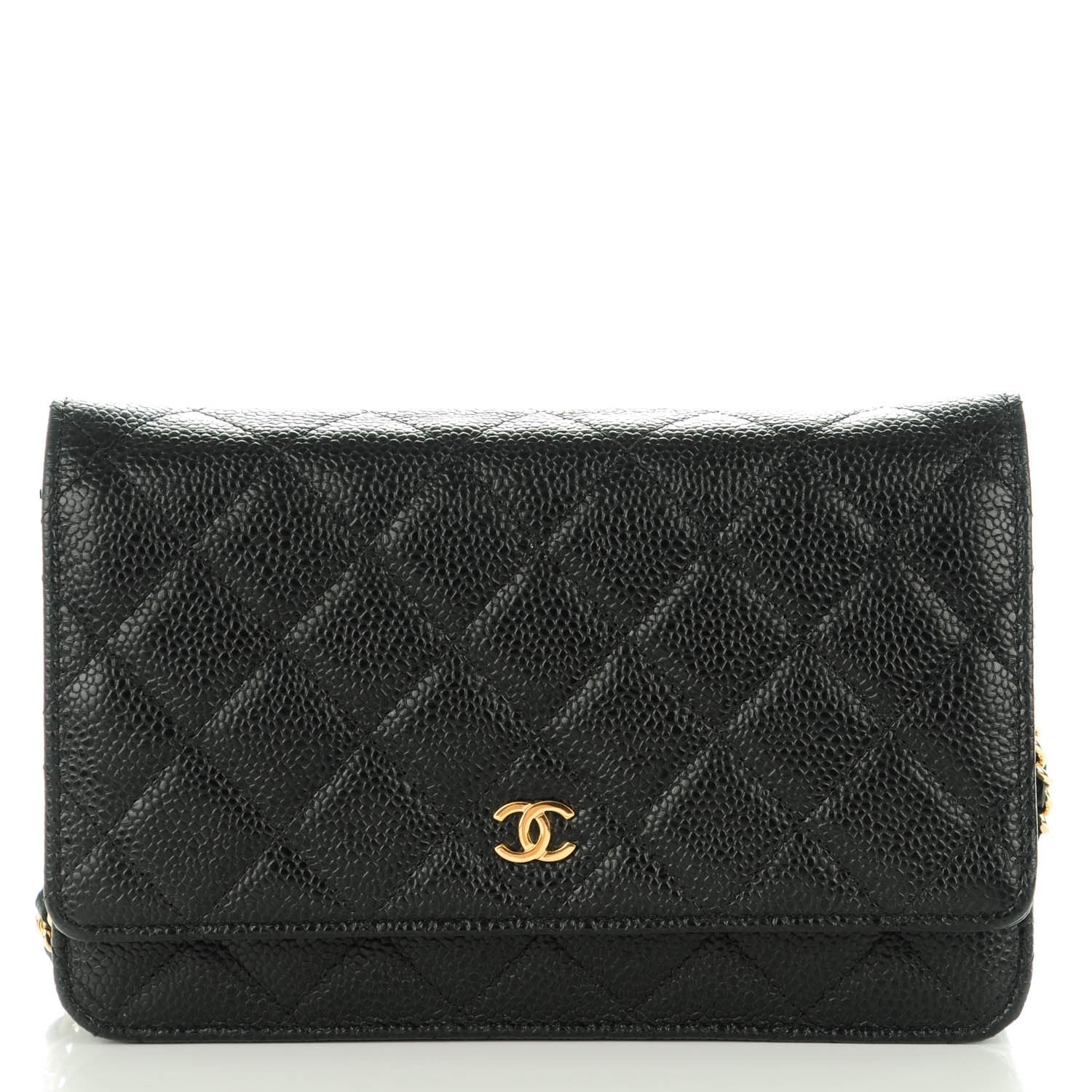 Chanel Caviar Quilted Wallet On Chain WOC Black 1 of 8