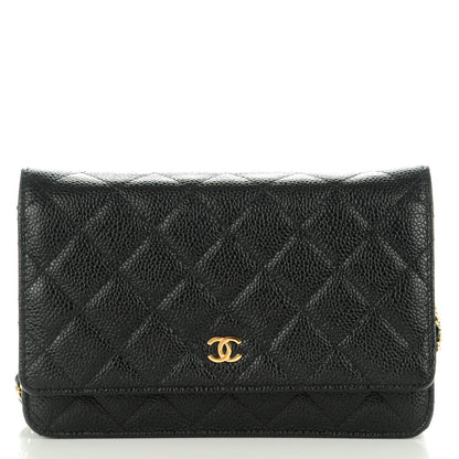 Chanel Caviar Quilted Wallet On Chain WOC Black 1 of 8