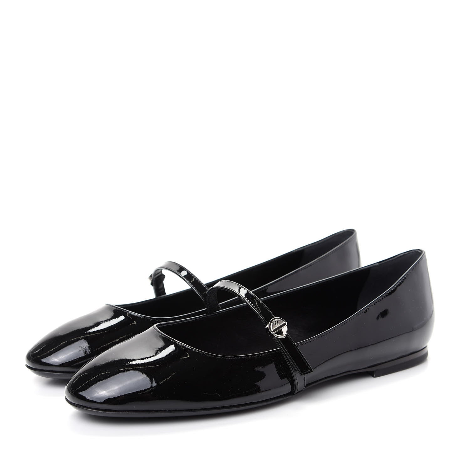 Louis Vuitton Patent Uniformes Ballet Flats 38.5 Black 3 of 10