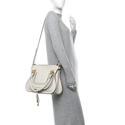 Chloe Calfskin Medium Marcie Satchel White 2 of 12