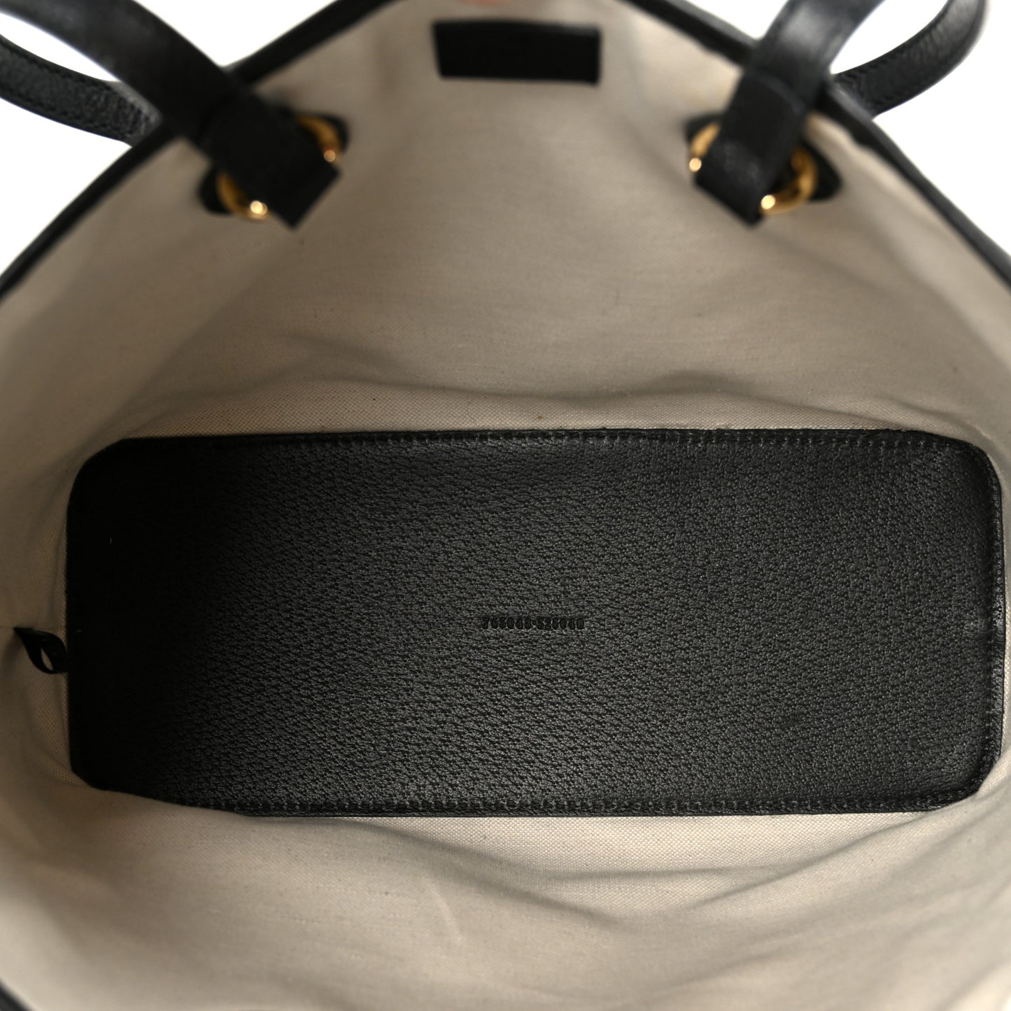 Textured Dollar Calfskin Small Ophidia Shoulder Tote Bag Black