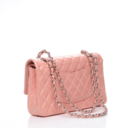 Chanel Patent Quilted Medium Double Flap Light Pink 3 of 9