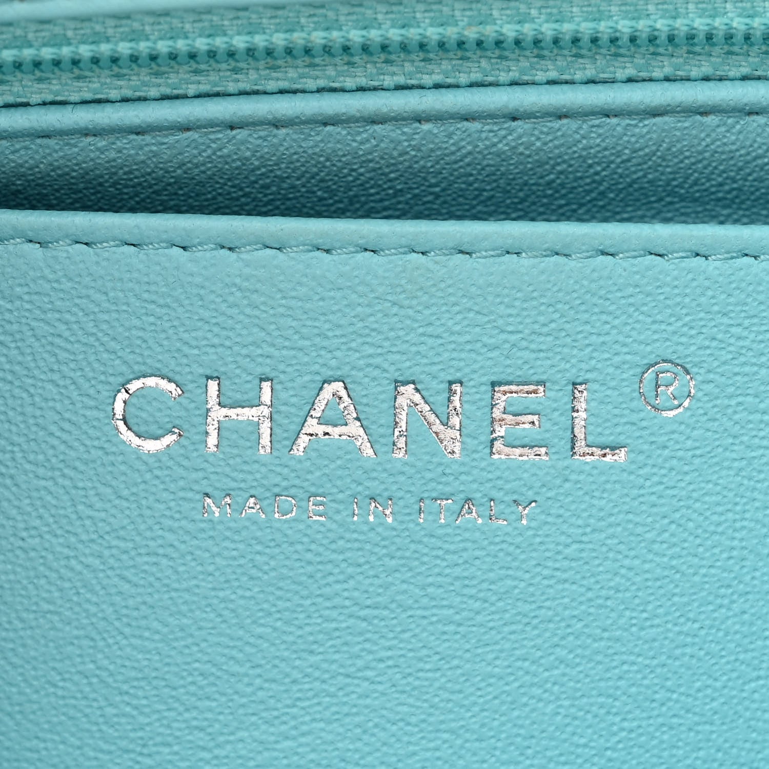 Chanel Lambskin Quilted Mini Rectangular Flap Light Blue 5 of 11