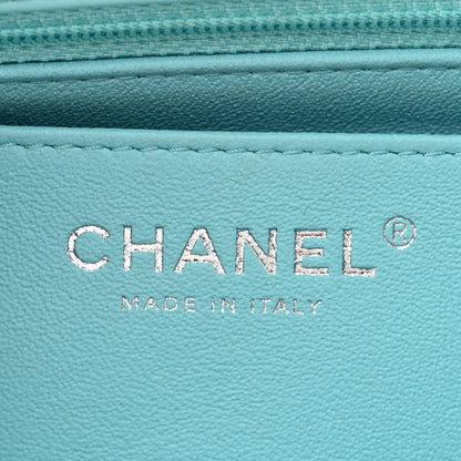 Chanel Lambskin Quilted Mini Rectangular Flap Light Blue 5 of 11
