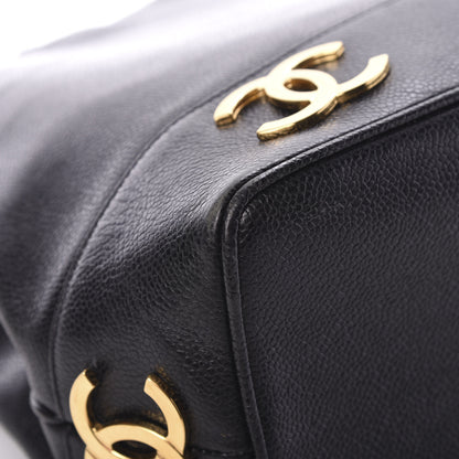 Chanel Caviar CC Drawstring Shoulder Bag Black 9 of 16