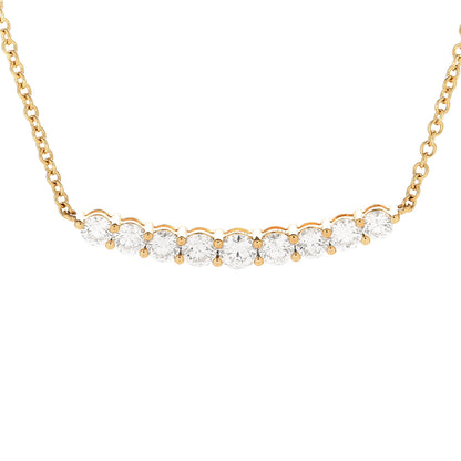 Anita Ko 18K Yellow Gold Diamond Delilah Crescent Necklace 4 of 7
