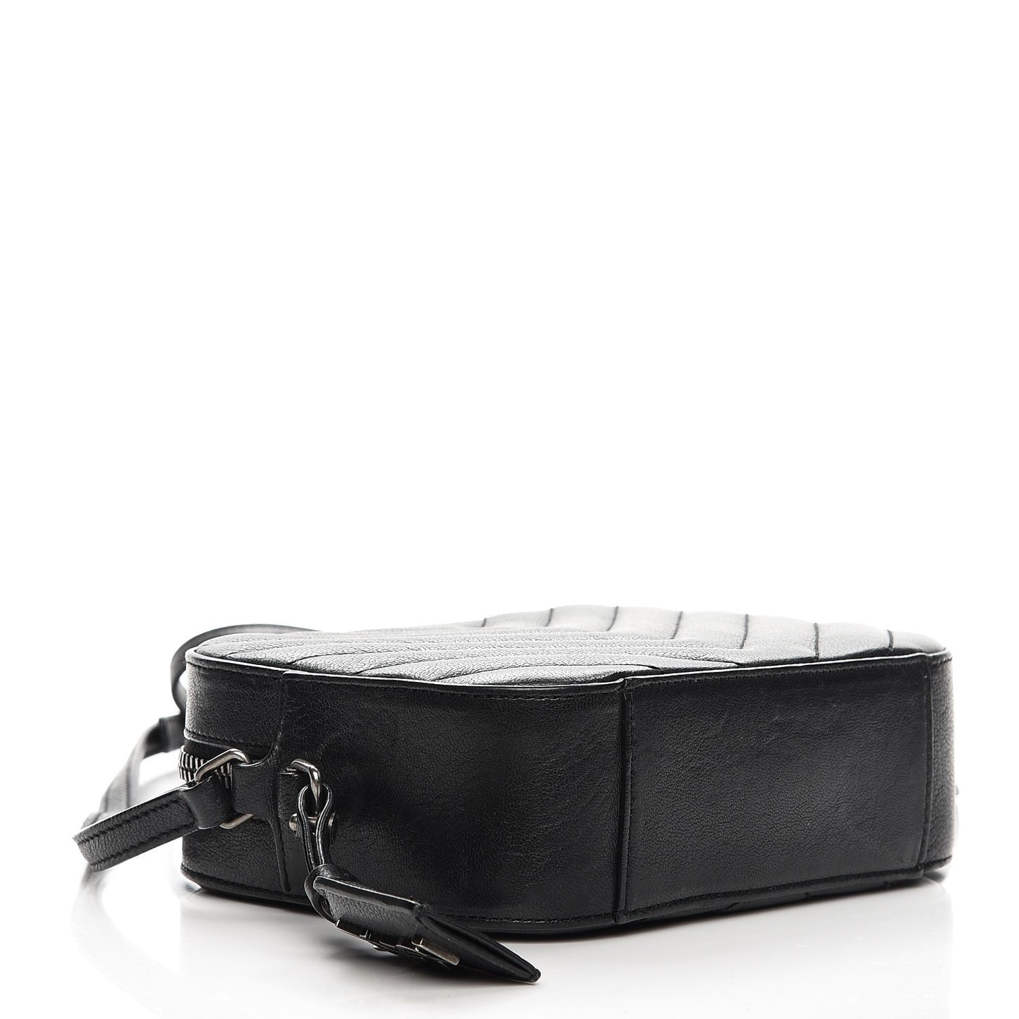 Sheepskin Chevron Small Camera Bag Black