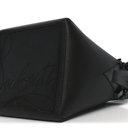 Christian Louboutin Calfskin Empire Spike Studded Mini Cabachic Bucket Bag Black 9 of 9